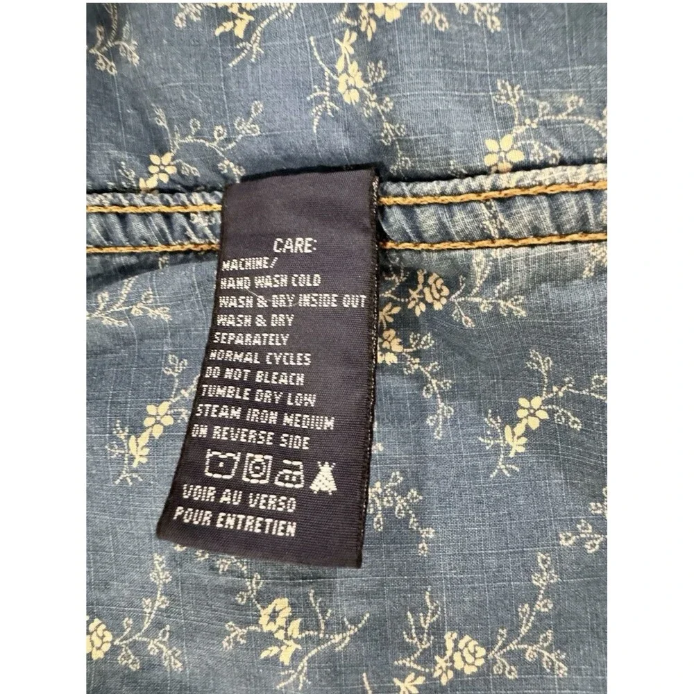 Vintage Ralph Lauren Denim Chore Coat 90’s Y2K Wmns Large Cabincore Cottagecore - Picture 10 of 16